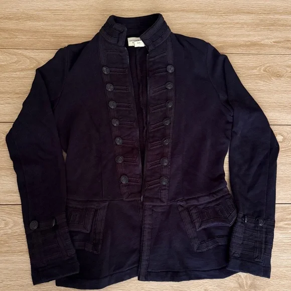 Denim & Supply Ralph Lauren Women's Black Military-Style Jacket Size Medium - Picture 2 of 4